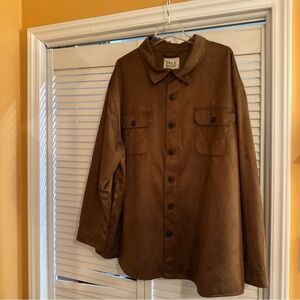 Men's Brown Shirt Jacket